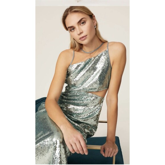 Toccin Sequin Cut Out Gown Size 6 - Picture 4 of 12